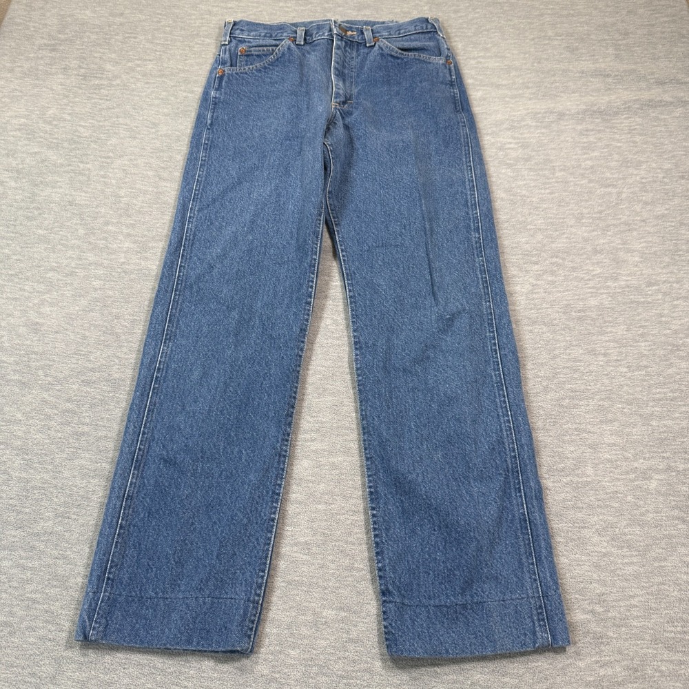 VTG Union Work Pants Mens 31x34 Blue Relaxed Fit‎ Heavy Duty USA Made Utility